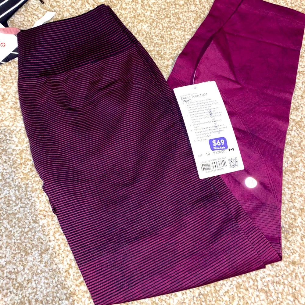 Lululemon ebb to train tights